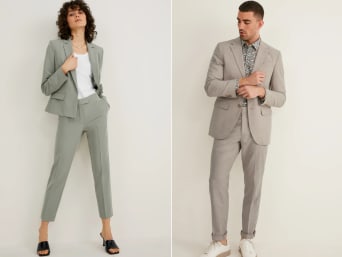 Abuelo lo mismo Boquilla Pantalones con pliegues en varios colores y diseños | C&A tienda online