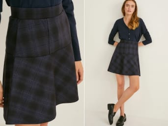 Checkered skirts