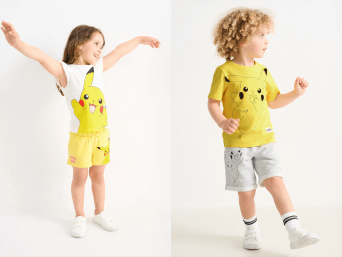 Lot De 2 Shorts Enfants Garçons Pokémon - Molleton, Taille Regular - C&A