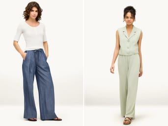 Spodnie z szerokimi nogawkami