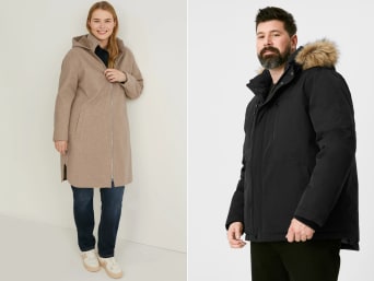 Manteau grande taille dans plusieurs couleurs et tailles | E-Shop Cu0026A
