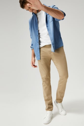 Pantalones estilo chino hombre outlet