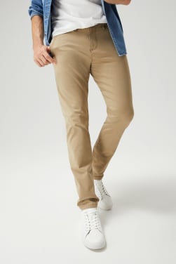 Pantalones chinos tobilleros hombre outlet