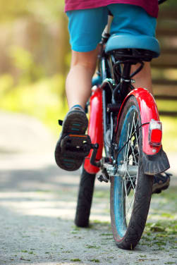 Sicheres Fahrradfahren für Kinder.