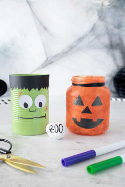 Halloweenversieringen maken met kinderen