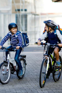 Schulweg mit dem Velo