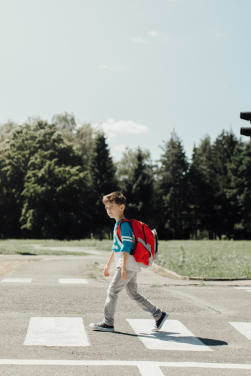 Vorbereitungen für den Schulweg