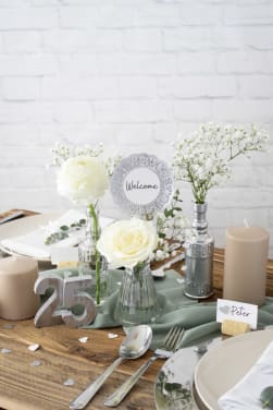 Decoración para las bodas de plata