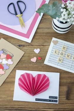 Tarjetas de San Valentín hechas a mano