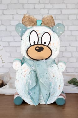 Bear diaper cake