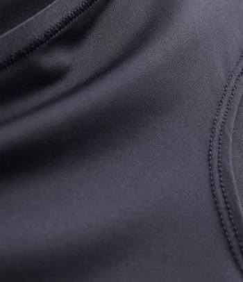Close-up van een functionele stof met polyamide.