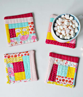 Patchwork pro začátečníky ─ Látkové podtácky.
