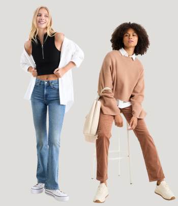 Retro 70. léta – Outfity s kalhotami do zvonu.
