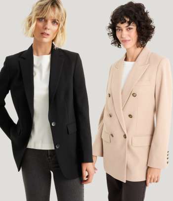 90. léta oblečení – Oversize blejzry.
