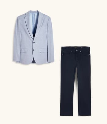 Taufe Outfit Herren – Kombination aus Sakko und Chino.