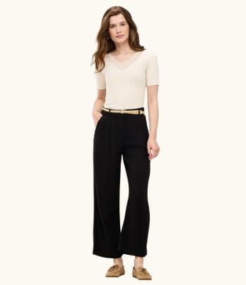 Weite Hosen kombinieren: Festlich-elegante Outfits mit weiten Hosen.