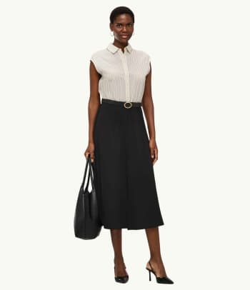 How to style a pencil skirt for an elegant office look.