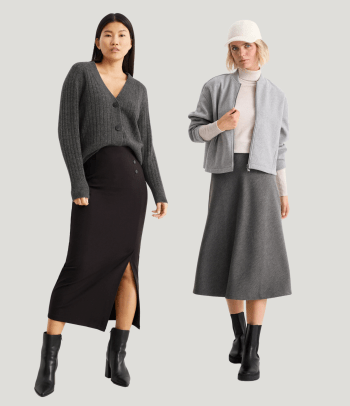 Skandinavische Mode – Verschiedene Rockmodelle für Damen.