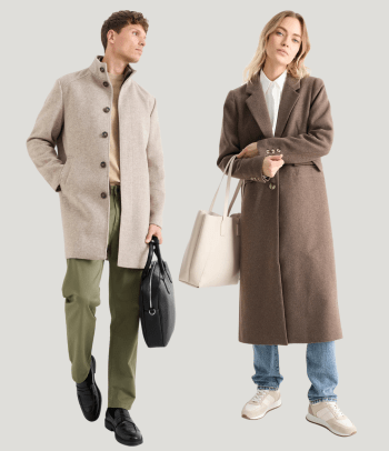 Skandinavische Mode – Mäntel für Damen und Herren.