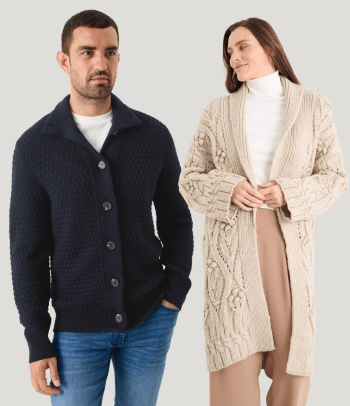 Skandinavische Mode – Cardigans für Damen und Herren.