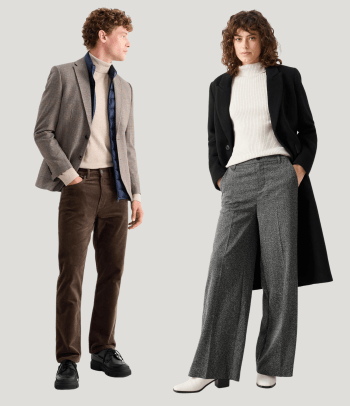 Skandinavische Mode – Elegante Hosen für Damen und Herren.