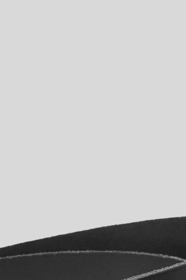 Femmes - Ceinture en cuir - noir
