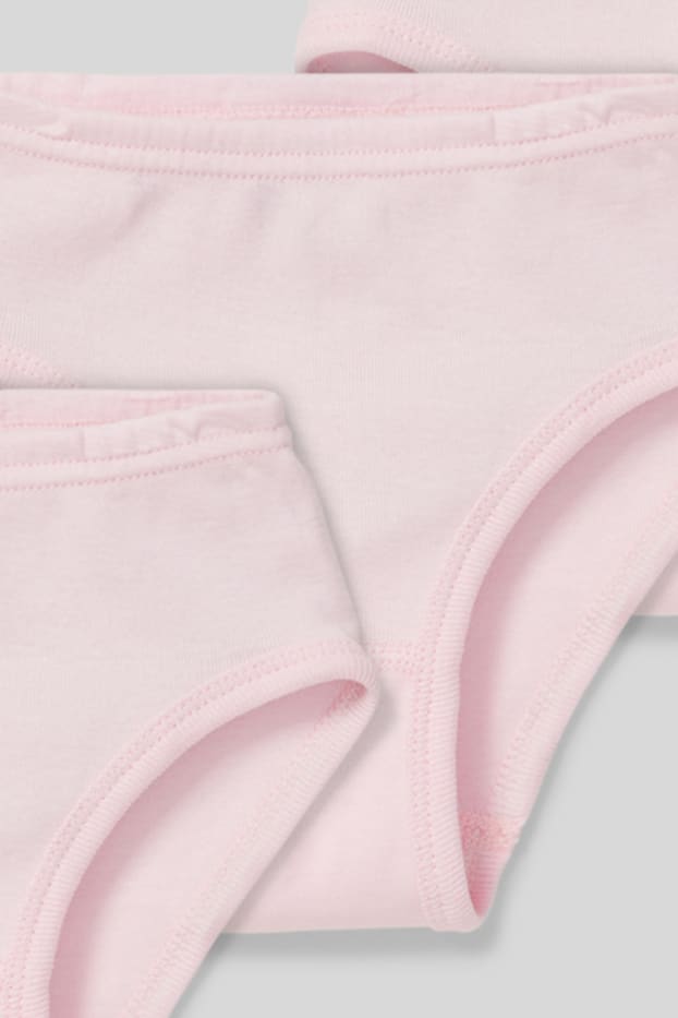 Enfants filles - Lot de 3 - culotte - rose