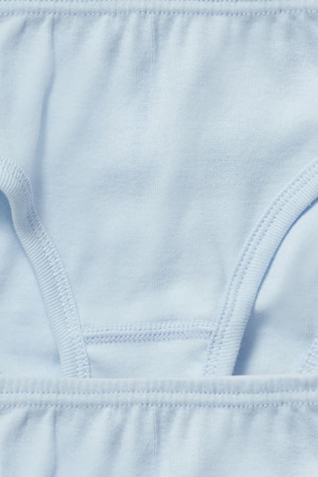 Bambine - Confezione da 3 - slip - azzurro