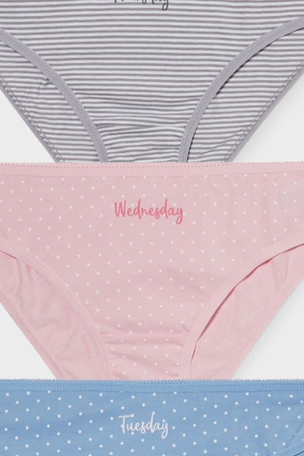 Children Girls - Multipack of 6 - briefs - white