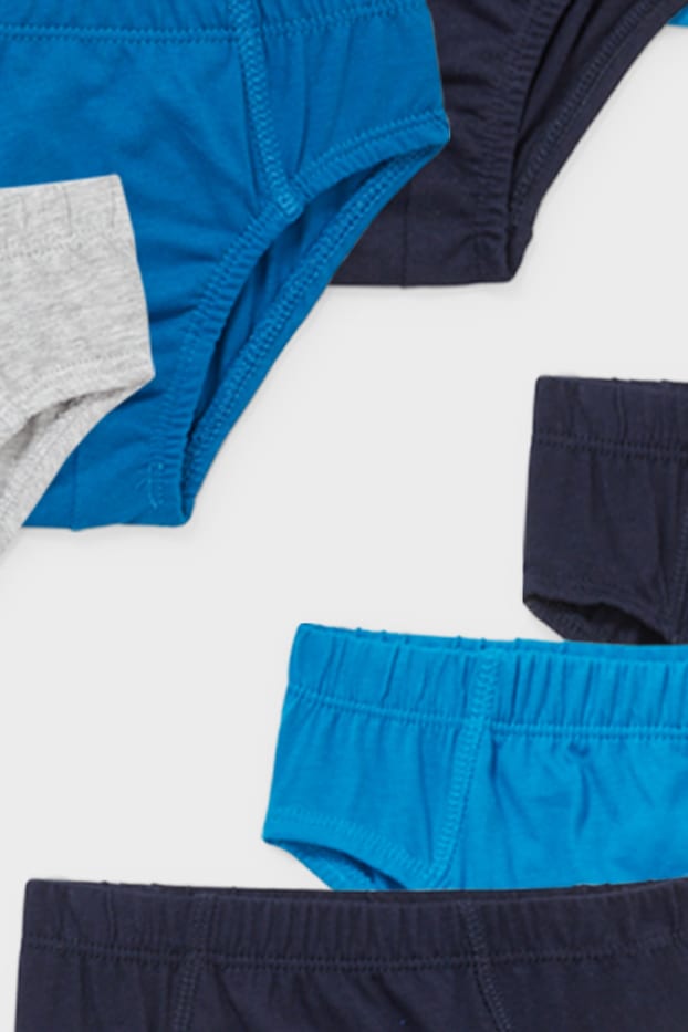 Kinder Jungen - Multipack 10er - Slip - grau / dunkelblau