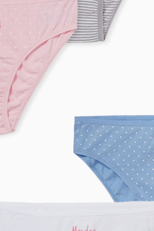 Children Girls - Multipack of 6 - briefs - white / rose