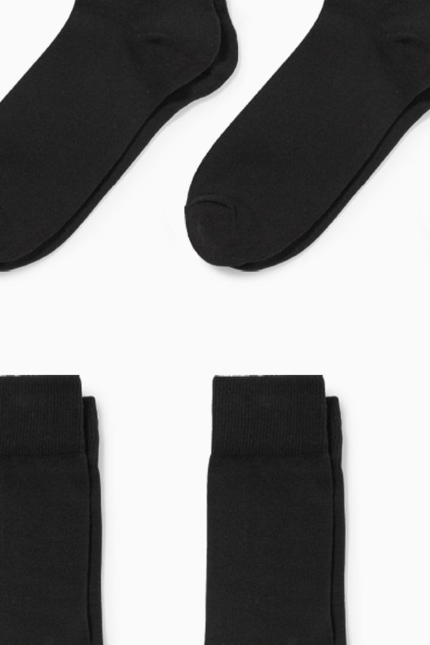 Heren - Set van 7 paar - sokken - zwart