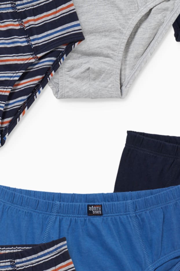 Děti - chlapci - Multipack 6 ks - slipy - tmavomodrá