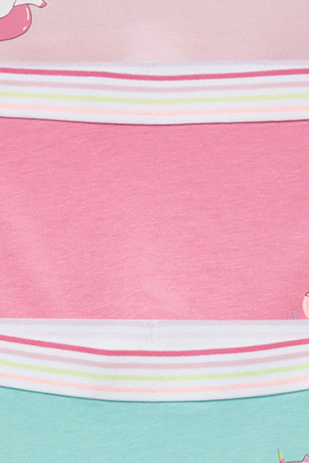 Copii - Fete - Multipack 3 buc. - unicorn - boxeri - roz