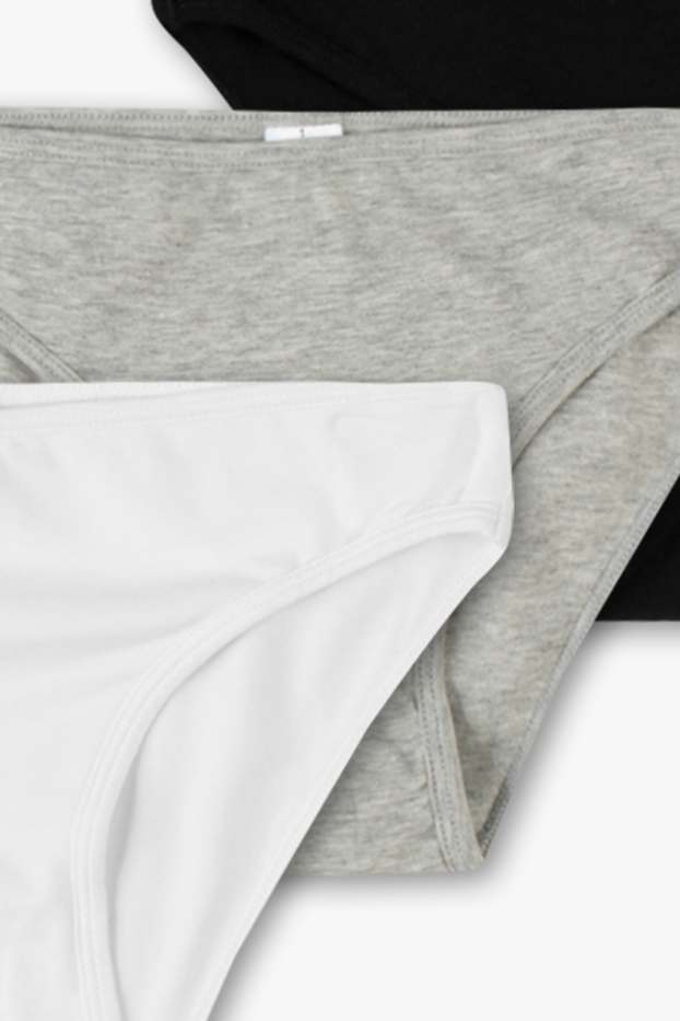 Bambine - Confezione da 3 - slip - bianco