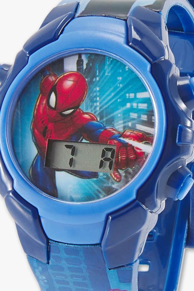 Kinder Jungen - Spider-Man - Armbanduhr - blau