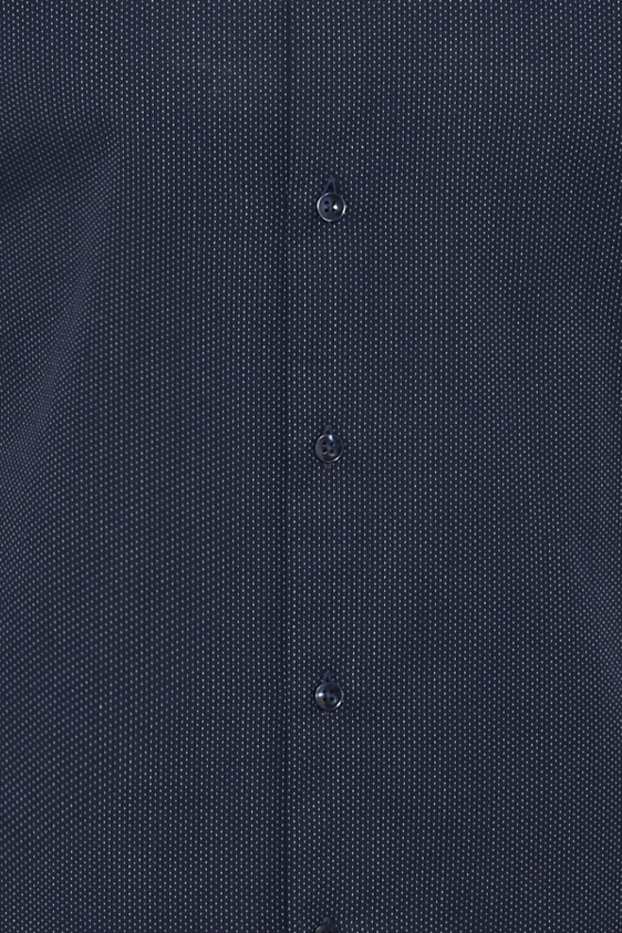 Uomo - Camicia business - slim fit - cutaway - blu scuro