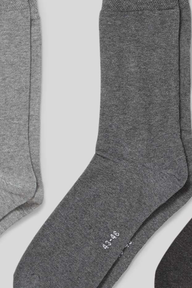 Hommes - Lot de 3 - chaussettes - gris foncé / gris clair