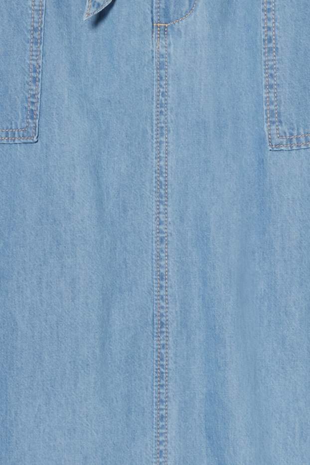 Women - Denim skirt - denim-light blue