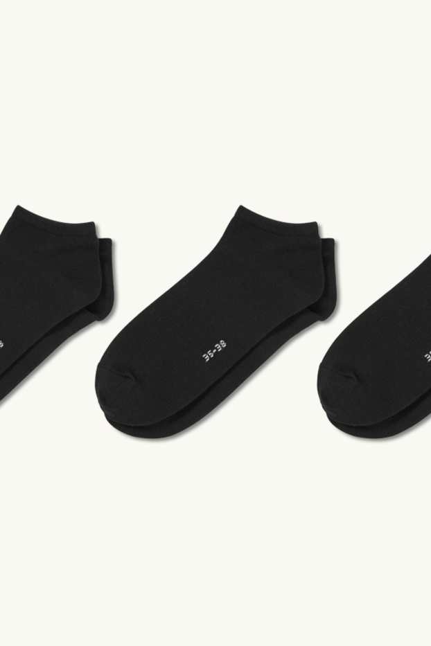 Damen - Multipack 5er - Sneakersocken - schwarz