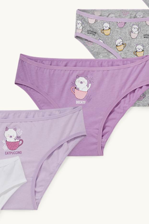 Kinder Mädchen - Multipack 5er - Slip - violett