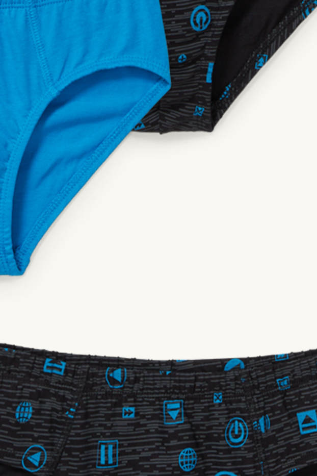 Kinder Jungen - Multipack 5er - Slip - blau