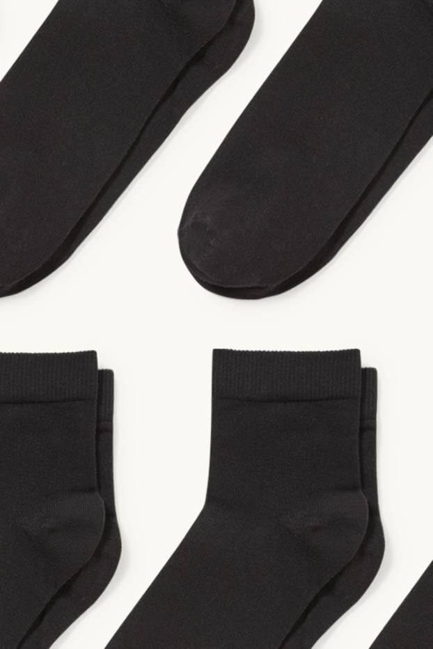 Hommes - Lot de 7 paires - socquettes  - noir