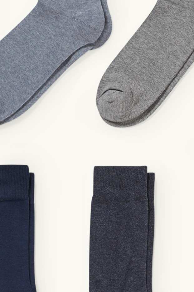 Hommes - Lot de 7 - chaussettes - bleu clair