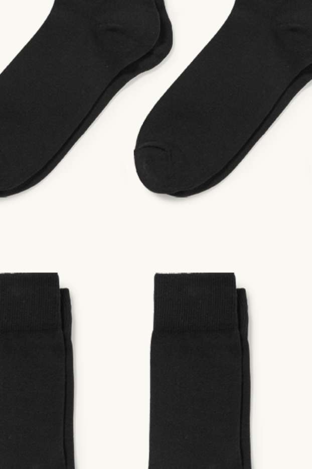 Hommes - Lot de 7 - chaussettes - noir