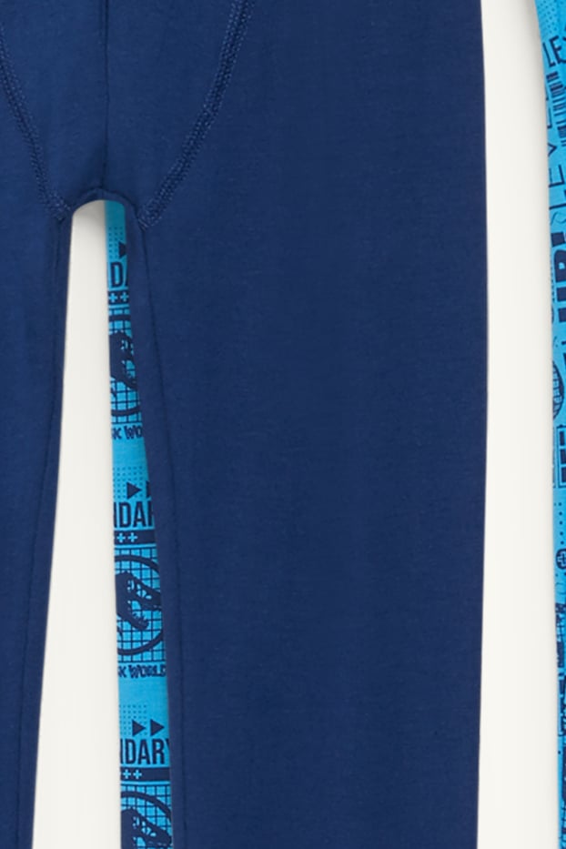 Kinder Buben - Multipack 2er - Jurassic World - Lange Unterhose - dunkelblau