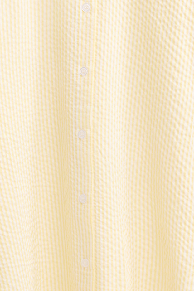 Damen - Hemdbluse - gestreift - weiß / gelb
