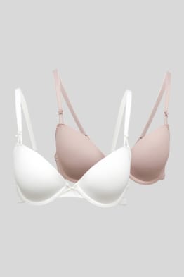 Lot de 2 - soutien-gorge avec armatures - DEMI - ampliforme