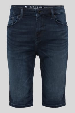 CLOCKHOUSE - bermudy dżinsowe - dżinsy w dresowym stylu