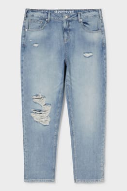 CLOCKHOUSE - boyfriend jeans - mid waist - z recyklovaného materiálu